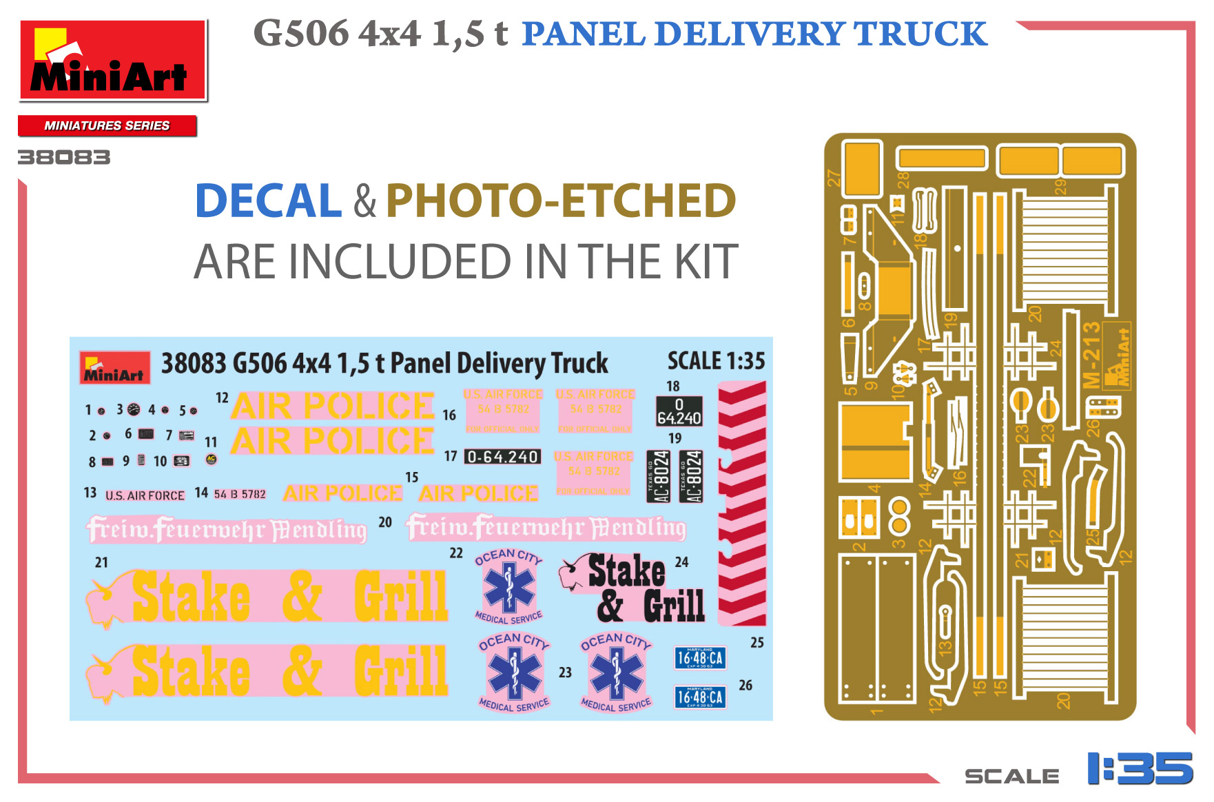 【予約する】　1/35　G506 4x4 1.5t パネル・デリバリー・トラック