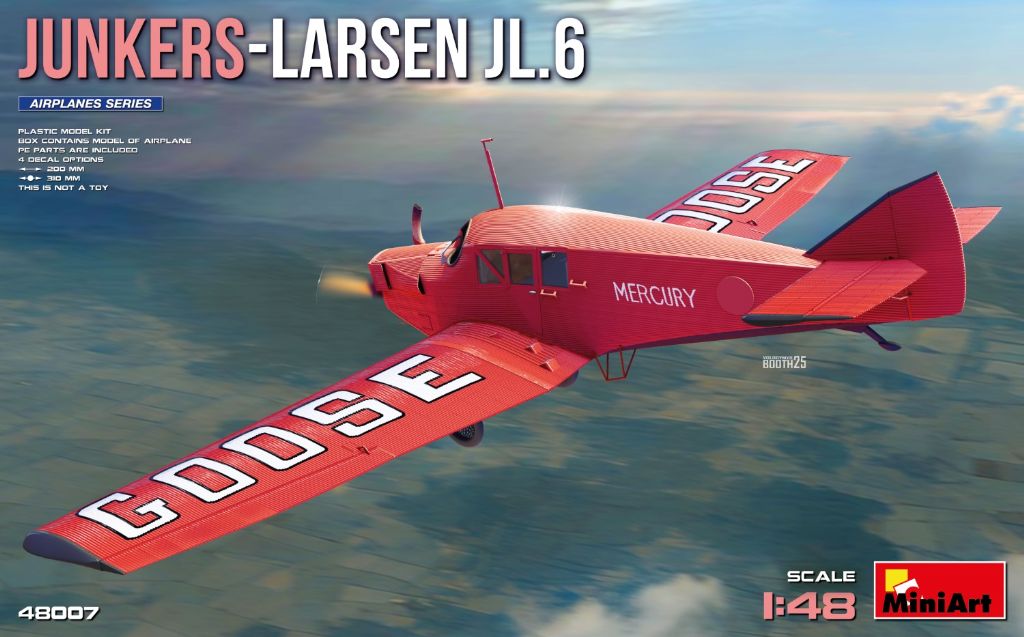 【予約する】　1/48　ユンカース・ラーセンJL.6