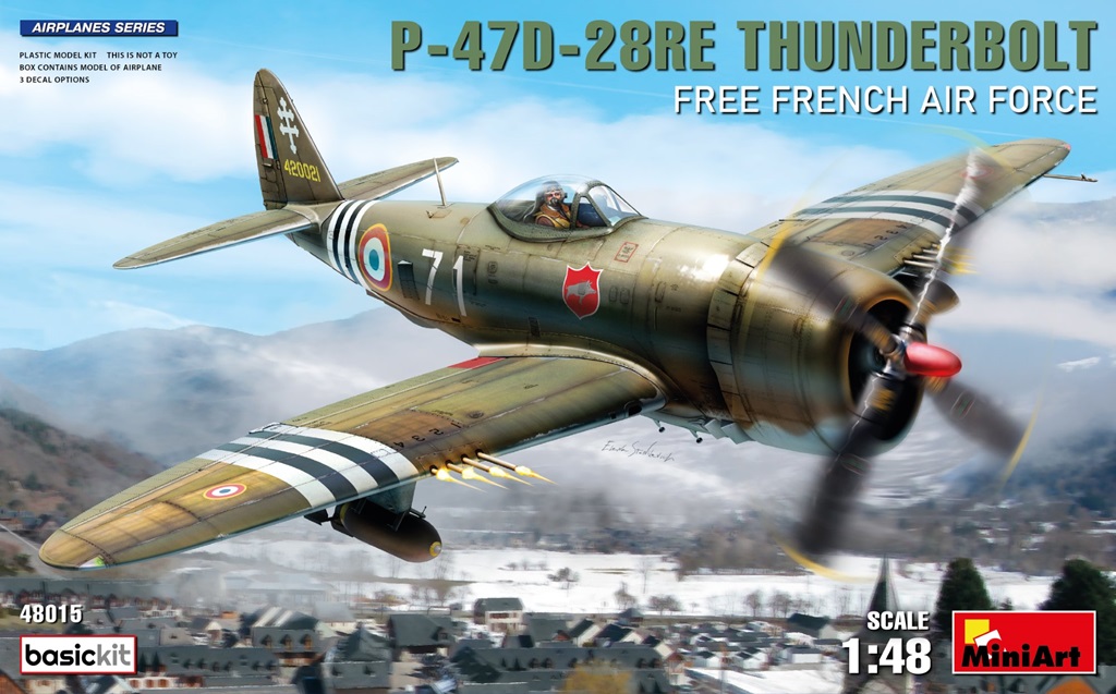 【予約する】　1/48　P-47D-28RE サンダーボルト 自由フランス軍空軍 ベーシックキット - ウインドウを閉じる