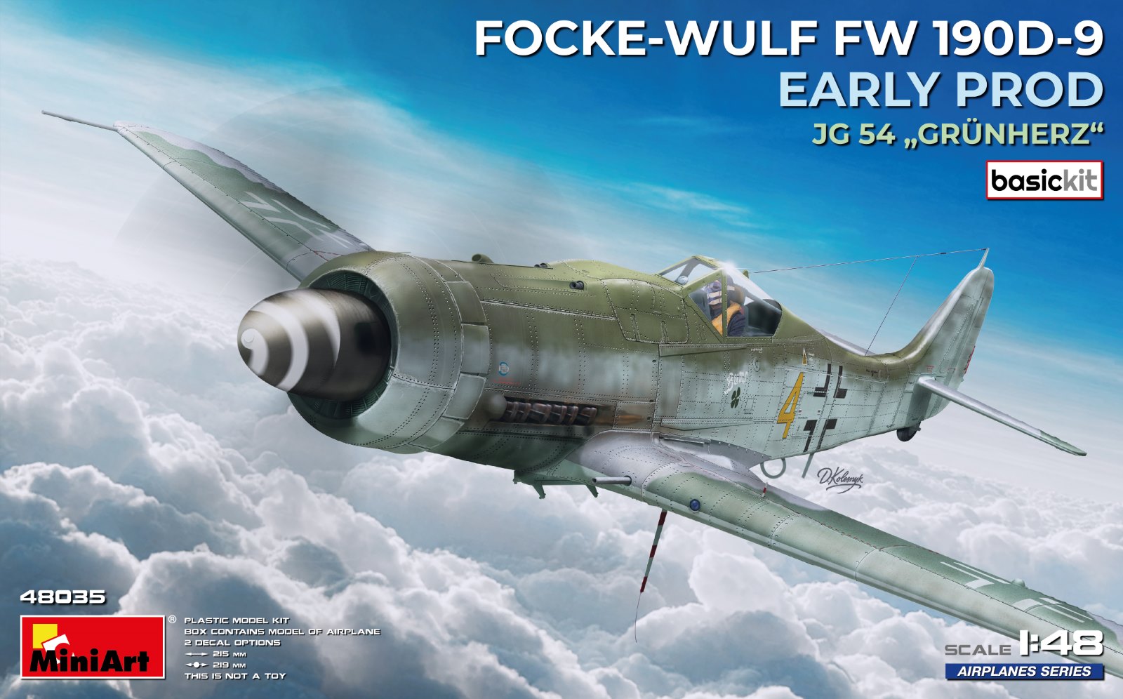 【予約する】　1/48　フォッケ・ウルフ Fw 190D-9 初期生産型 JG 54 『グリューンヘルツ』 ベーシックキット