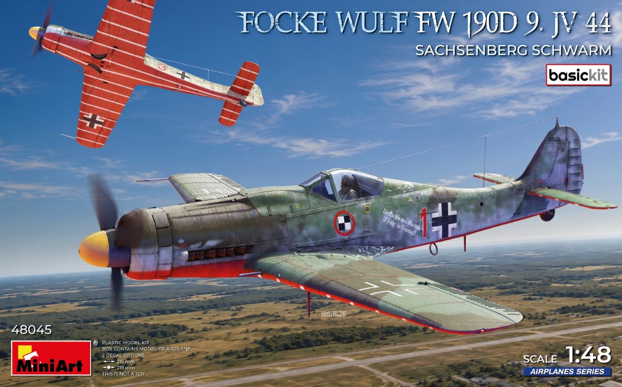 【予約する】　1/48　フォッケ・ウルフ Fw 190D-9 JV 44 ザクセンベルク・シュヴァルム ベーシックキット