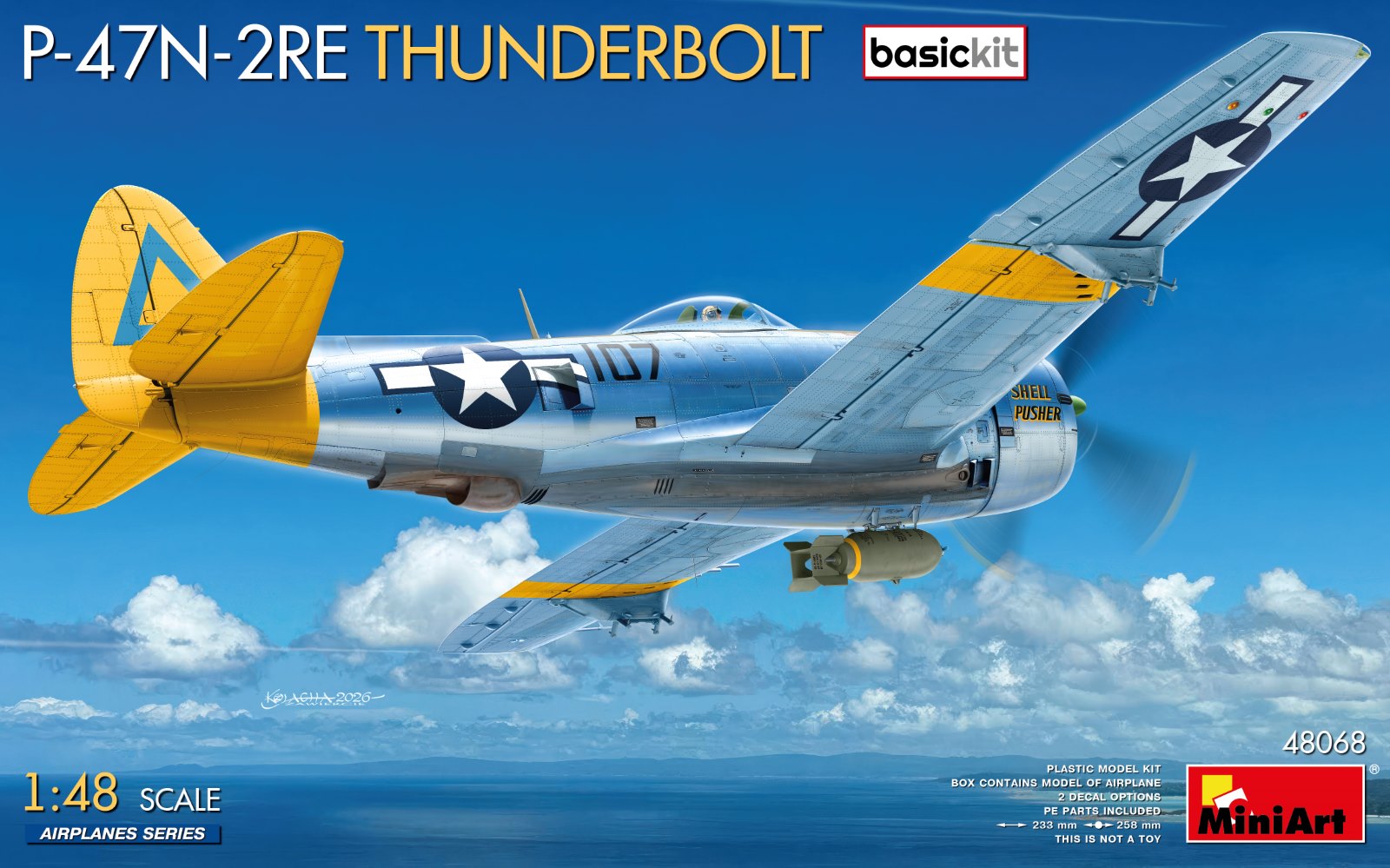 【予約する】　1/48　P-47N-2RE サンダーボルト ベーシックキット
