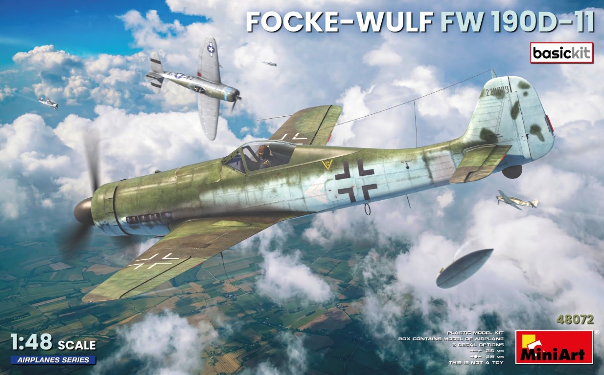 【予約する】　1/48　フォッケ・ウルフ Fw 190D-11 ベーシックキット