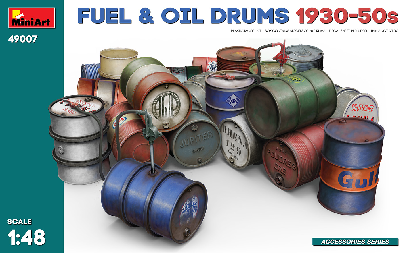 1/48　燃料・石油ドラム缶 1930-50年代 - ウインドウを閉じる