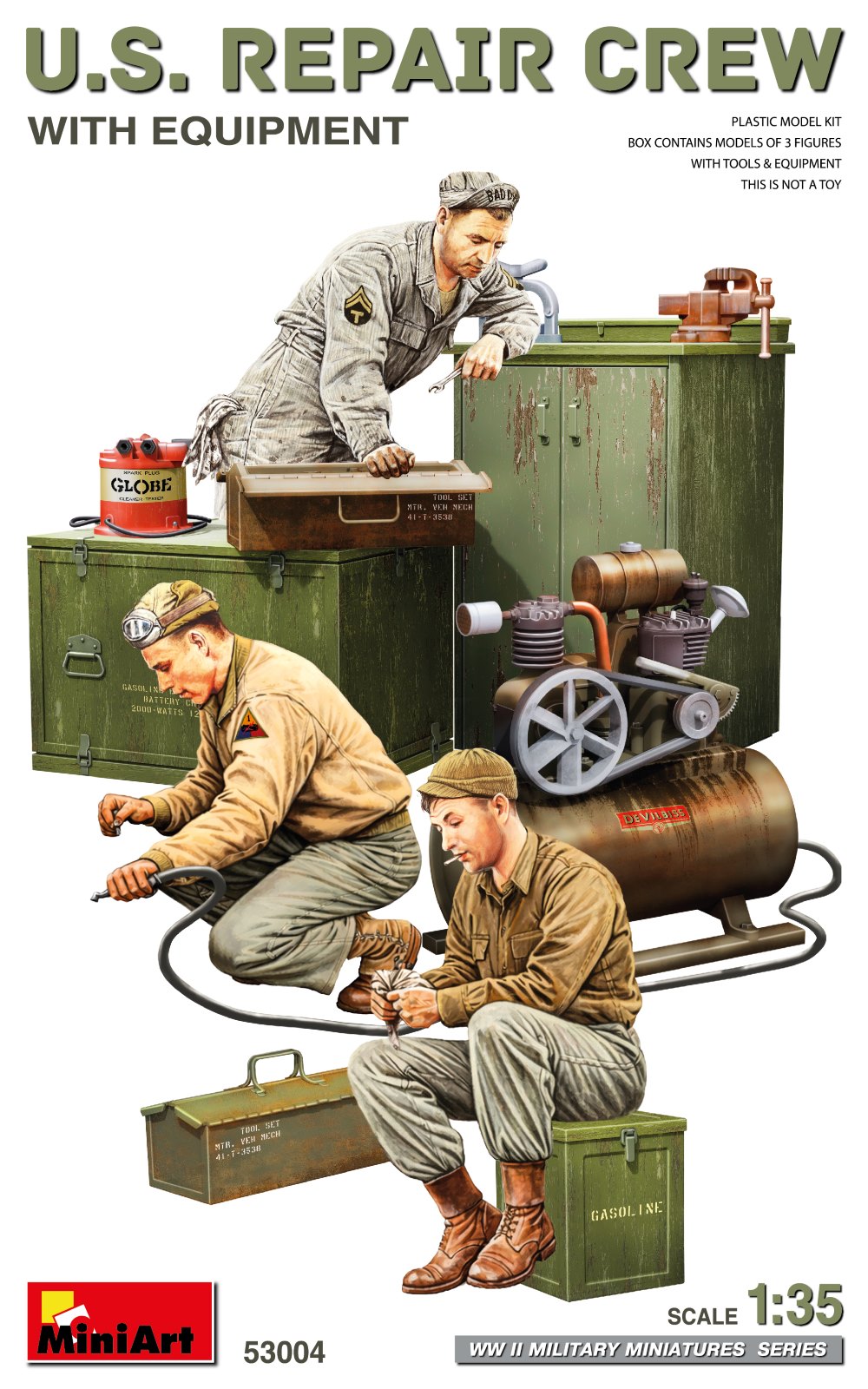 【予約する】　1/35　米国修理員 w/機材