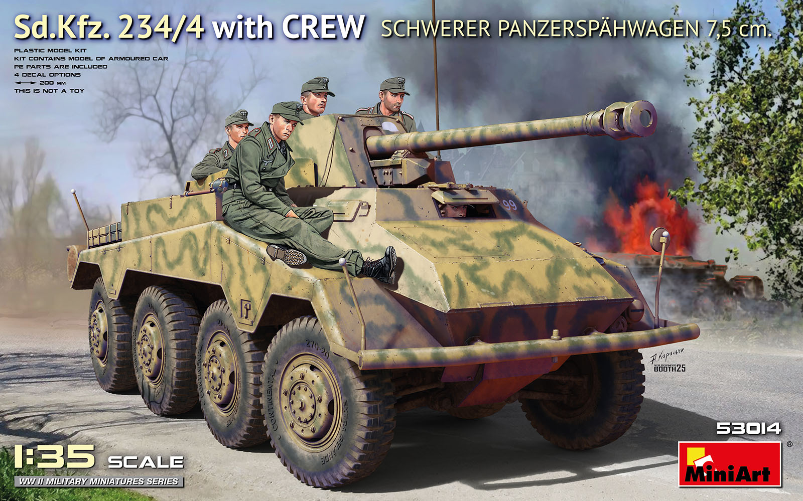 【予約する】　1/35　Sd.Kfz. 234/4 重装甲偵察車 7.5cm砲搭載 w/クルー　