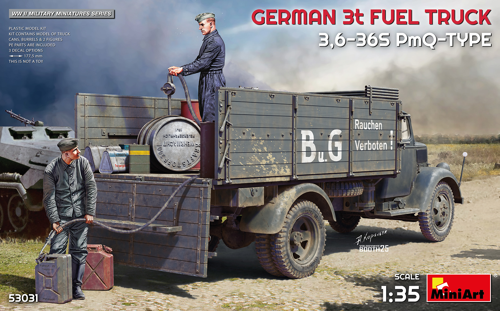 【予約する】 1/35 ドイツ 3t 燃料輸送トラック 3.6-36S PmQ タイプ 【予約する】 1/35 ドイツ 3t 燃料輸送トラック 3.6-36S PmQ タイプ