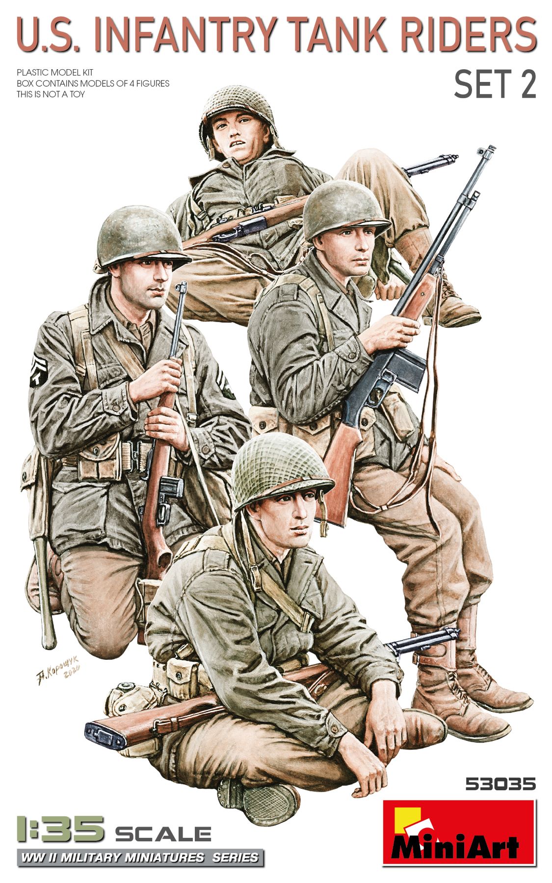【予約する】　1/35　米歩兵戦車乗り セット2