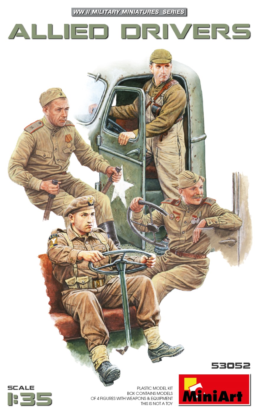1/35　連合軍ドライバー　フィギュア4体入