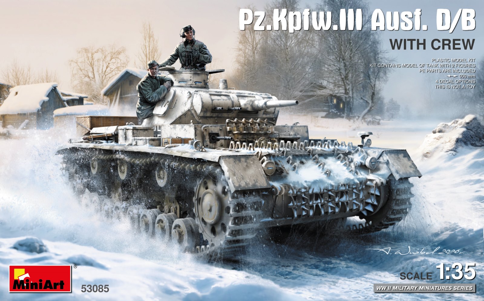 【予約する】　1/35　Ⅲ号戦車 D/B型w/クルー