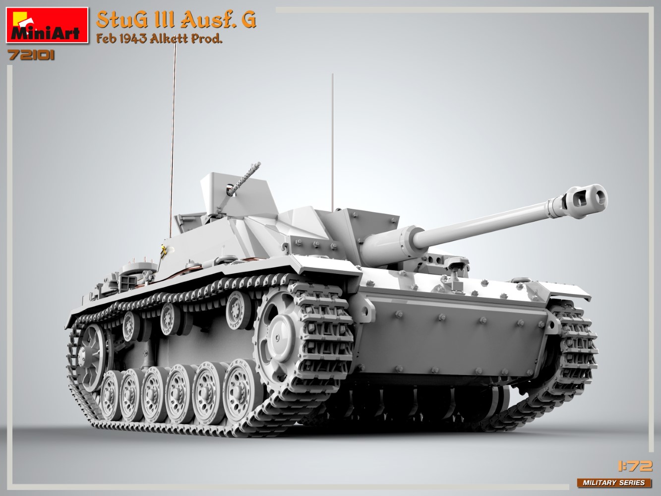 【予約する】　1/72　Ⅲ号突撃砲Ausf.G アルケット社製 1943年2月 - ウインドウを閉じる
