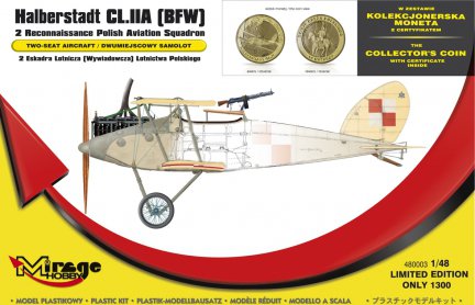 1/48 ハルバーシュタット CL.IIA (BFW) 2 ポーランド飛行隊 偵察機 （キット+コレクターコイン限定版セット） - ウインドウを閉じる