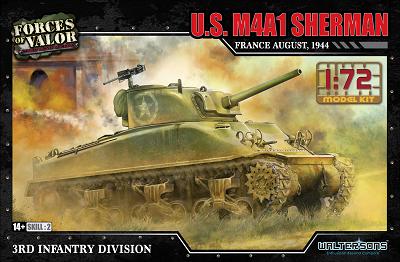 1/72 WW.II アメリカ軍 M4A1A(75) シャーマン 1944年8月 フランス 第3歩兵師団