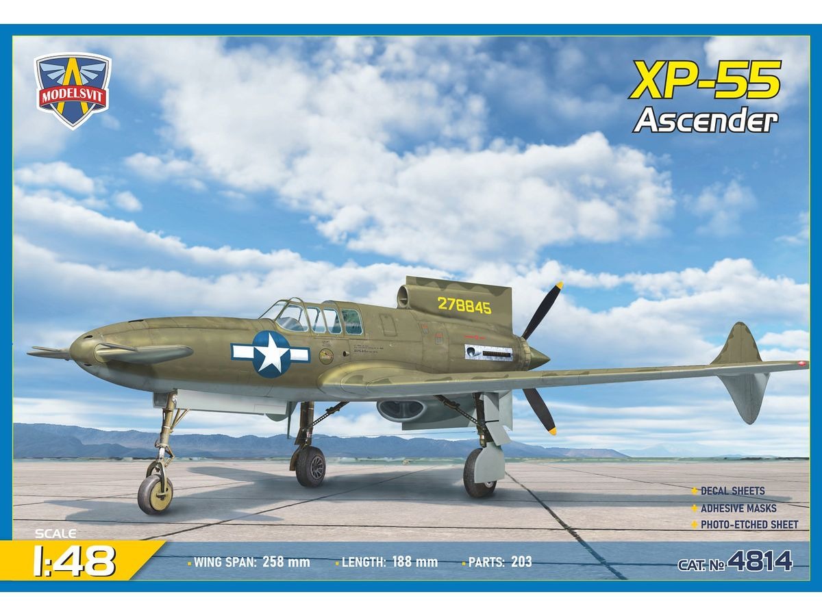1/48 カーチス XP-55 アセンダー 試作戦闘機 1号機