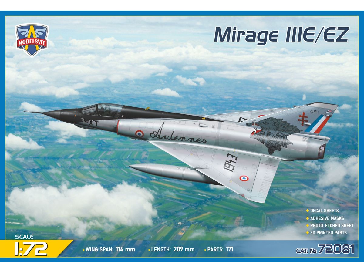 【予約する】　1/72 ミラージュⅢE/EZ 戦闘攻撃機