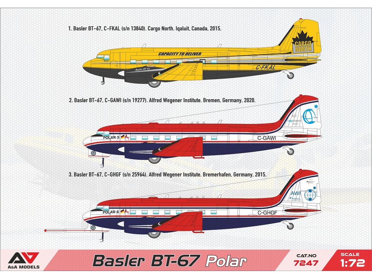 【予約する】　1/72 バスラー BT-67 ターボプロップ "極地探検機"