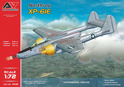 【予約する】　1/72　米・ノースロップXP-61E長距離護衛戦闘機(A&Amodelブランド)