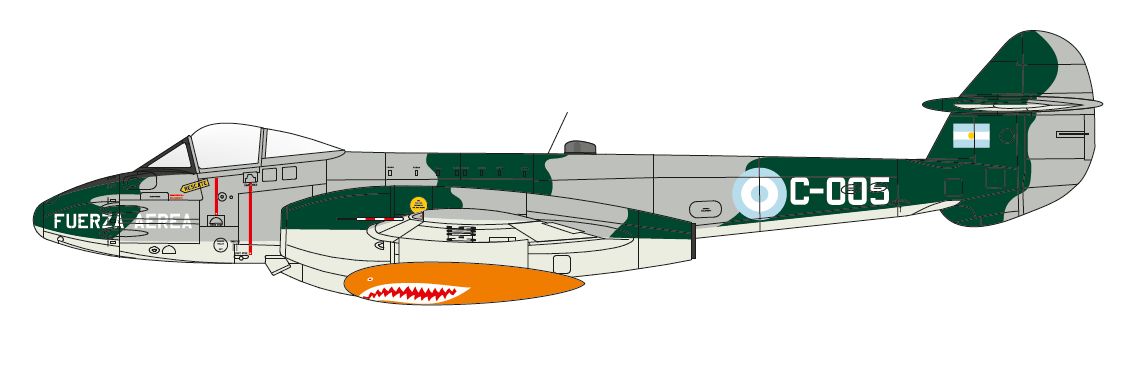 1/72 グロスター ミーティア Mk4 アルゼンチン空軍 - ウインドウを閉じる