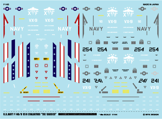 1/144　F-14B/D VX-9 エヴァリュエイターズ「ザ・ヴァンディーズ」 - ウインドウを閉じる