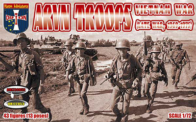 1/72　南ベトナム軍・ベトナム戦後期装備(1969-75)・13ポーズ43体