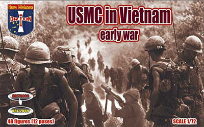 【予約する】　1/72　アメリカ海兵隊ベトナム戦初期・12ポーズ48体