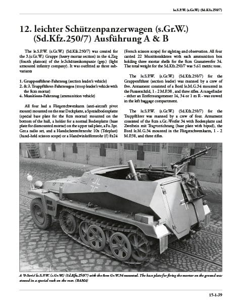 【予約する】　パンツァー・トラクツ No.15-1　　軽装甲兵員輸送車Sd.Kfz.250 A&B 型