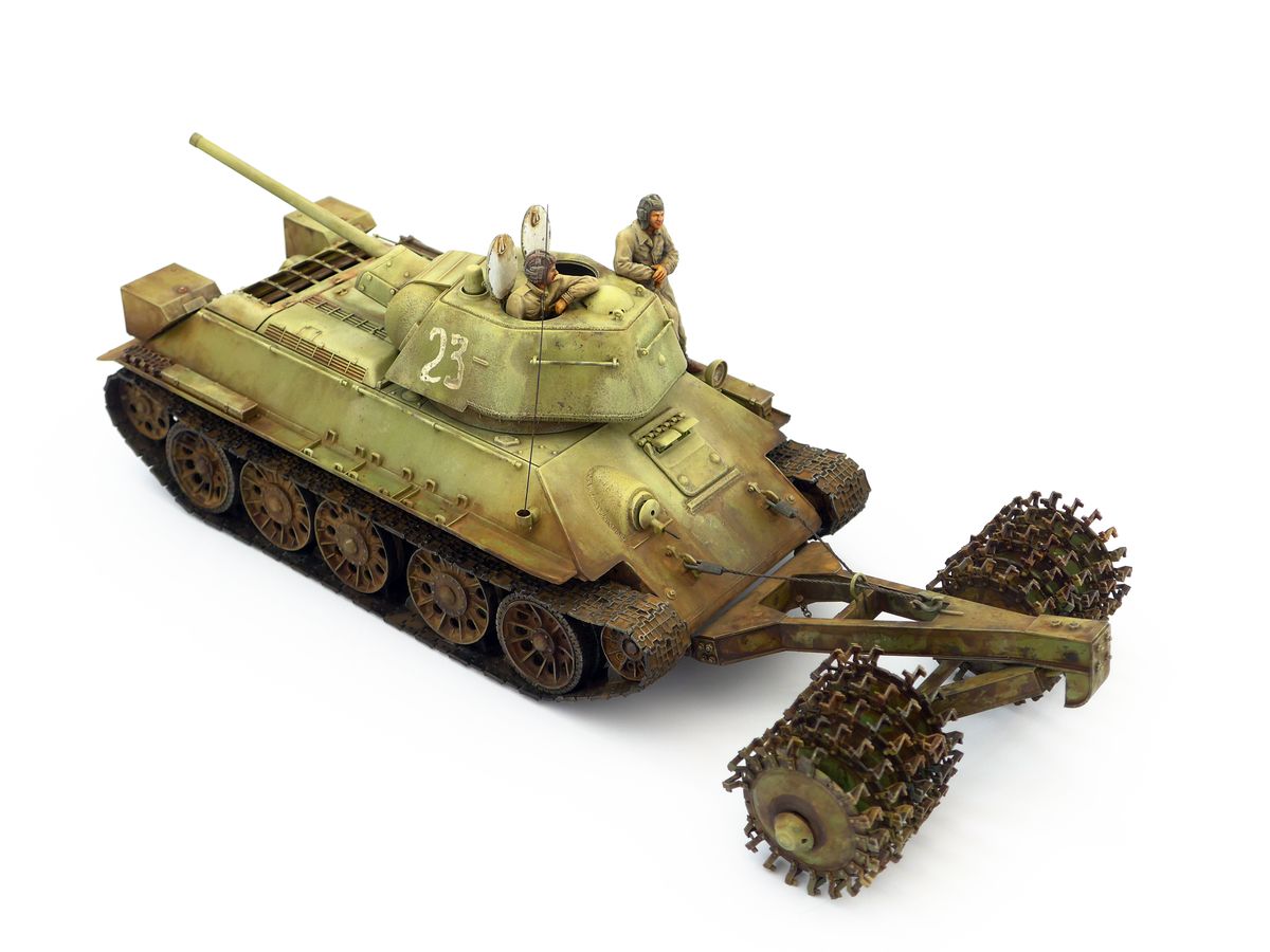 1/35 ソ連軍 T-34/76 1943年製 w/PT-3 地雷除去装置 [PIG35-007