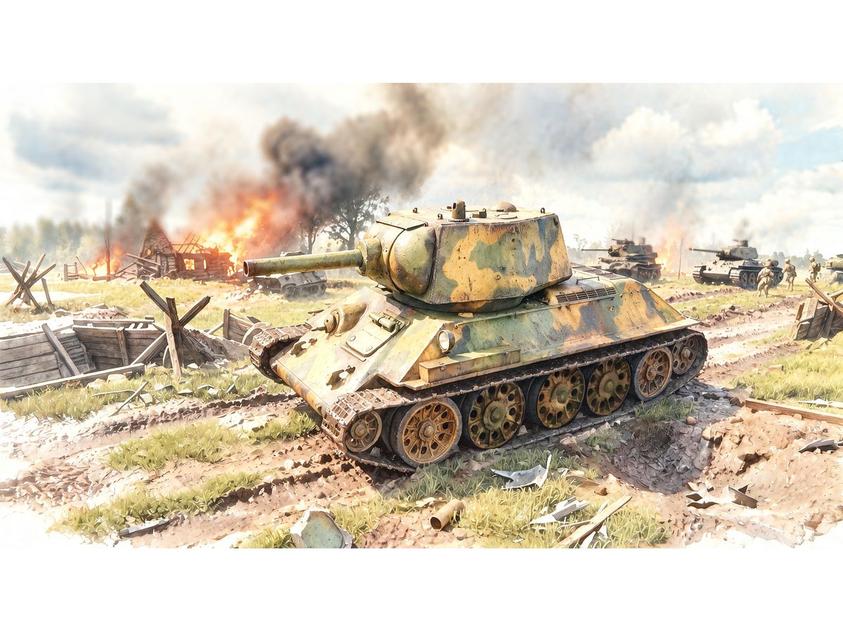 【予約する】　1/35 T-34/122 (U-22 自走砲) 第8 & 第183工場