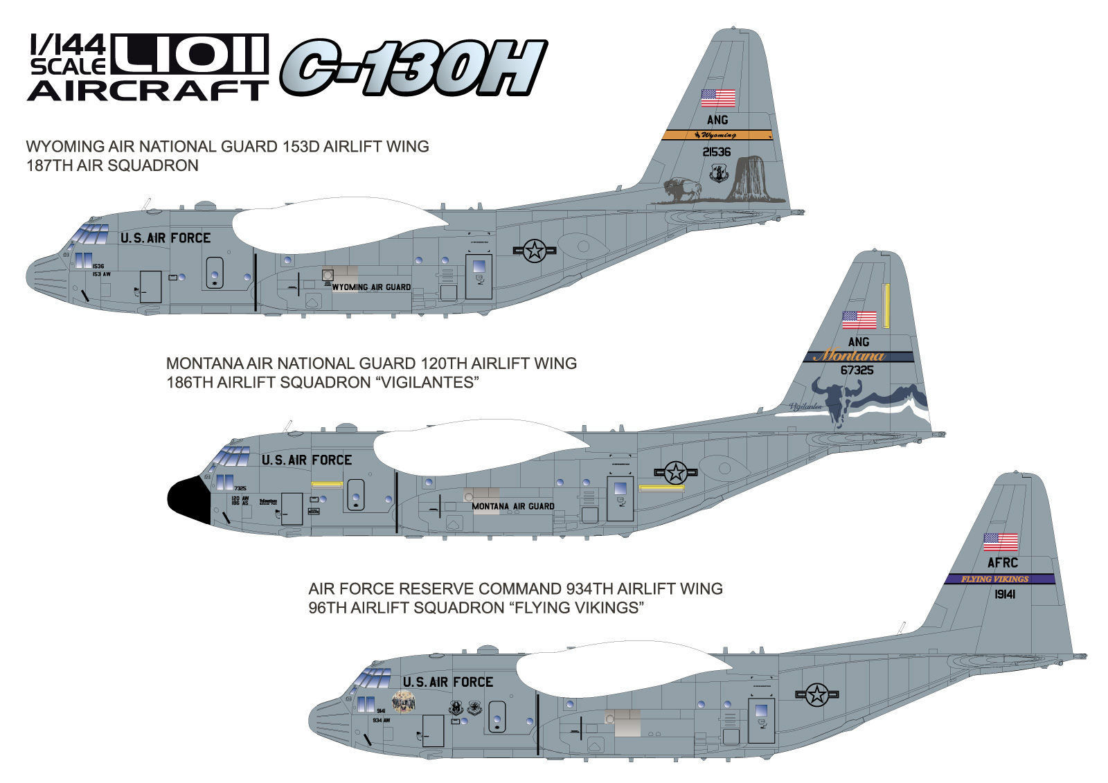 【予約する】　1/144 アメリカ空軍 C-130H輸送機