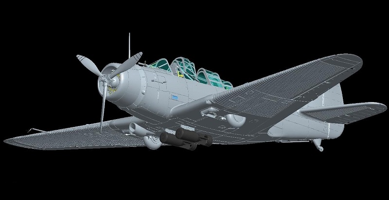 1/48 WWII ダグラス TBD-1"デバステーター” VT-6 ウェーク島1942
