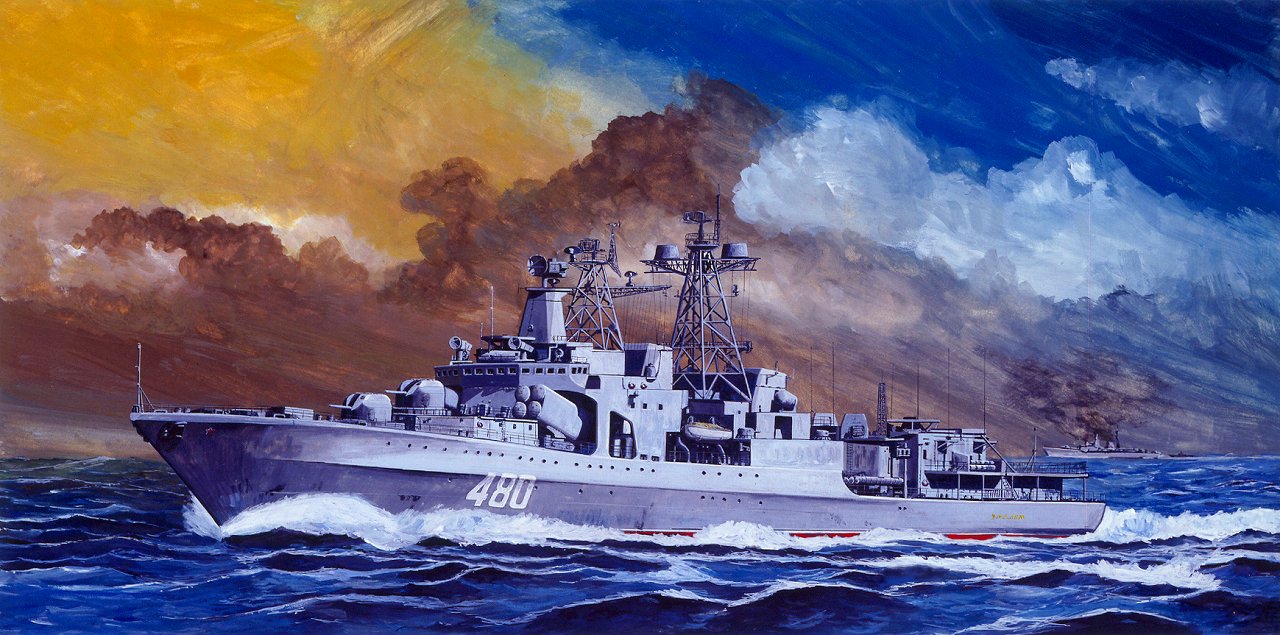1/700 ロシア海軍ミサイル駆逐艦 ウダロイ - ウインドウを閉じる
