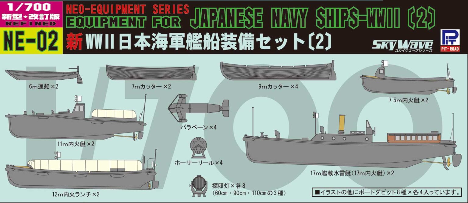 1/700 日本海軍 艦船装備セット(2)