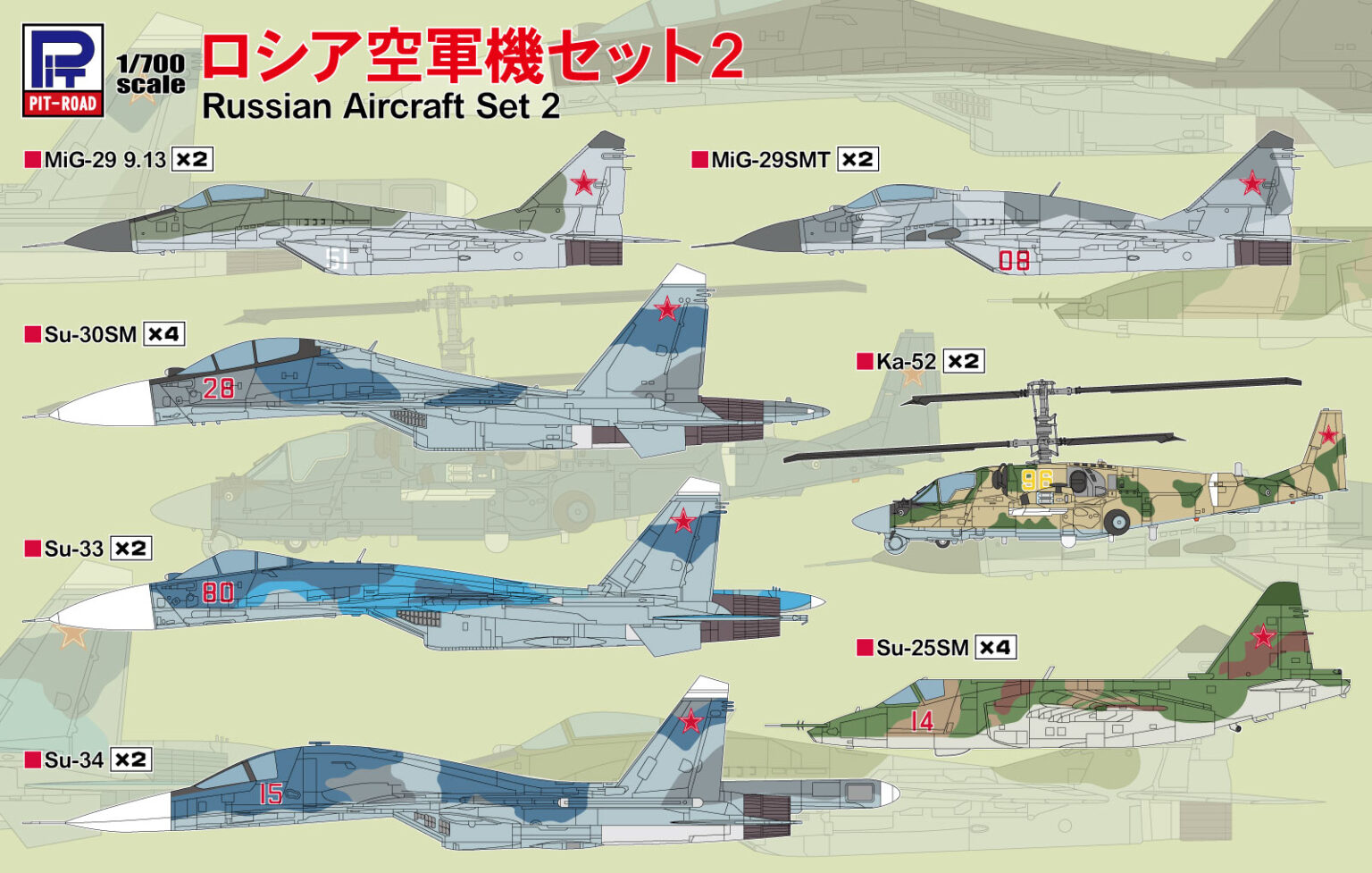 1/700 ロシア空軍機セット2