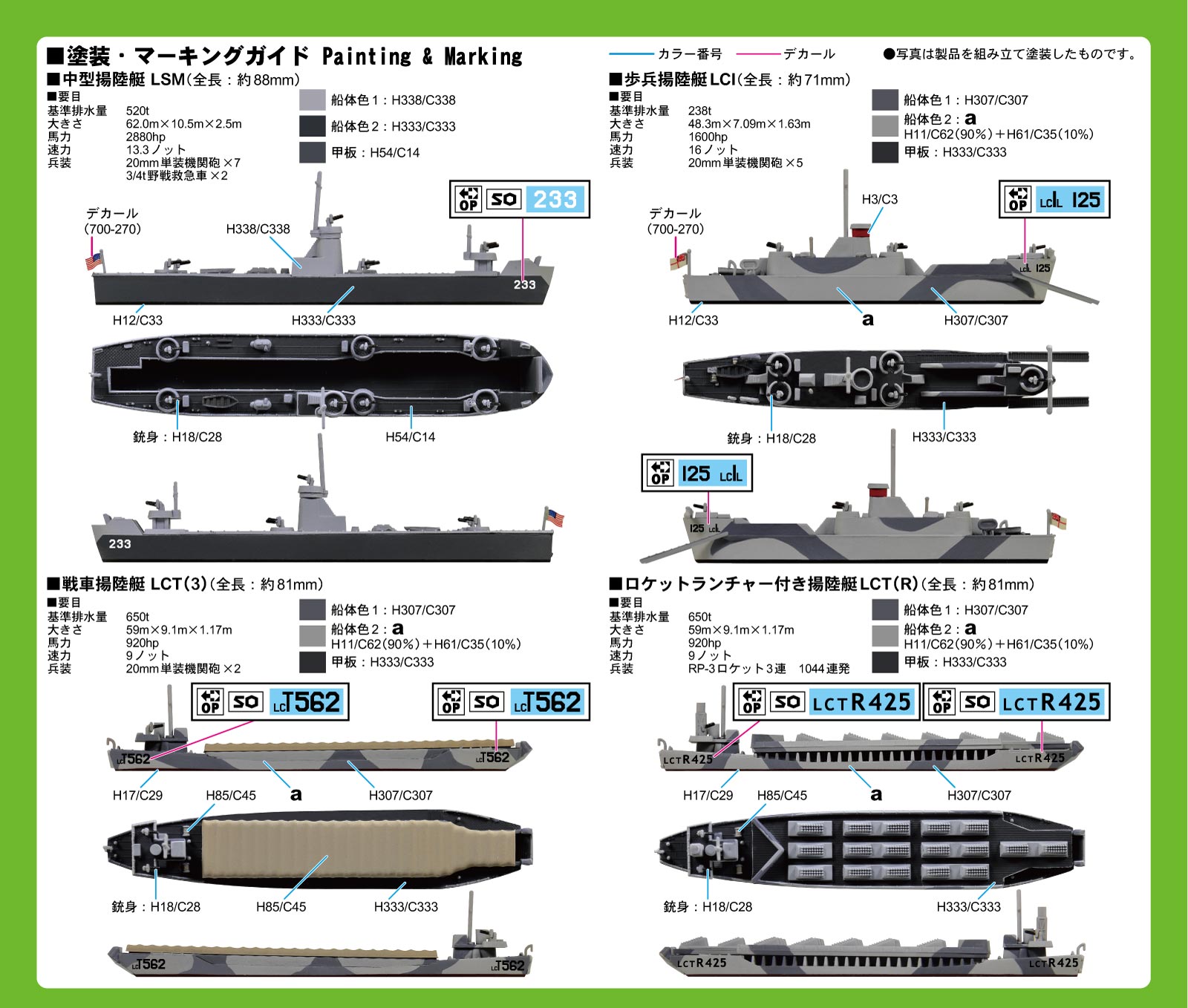 1/700 上陸支援艇