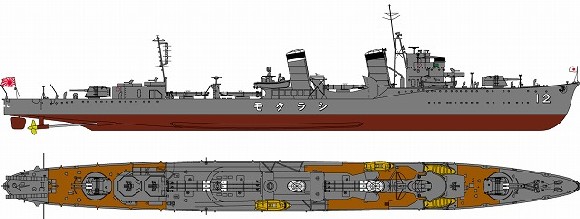 1/700　日本海軍 特型駆逐艦 I型 白雲 - ウインドウを閉じる