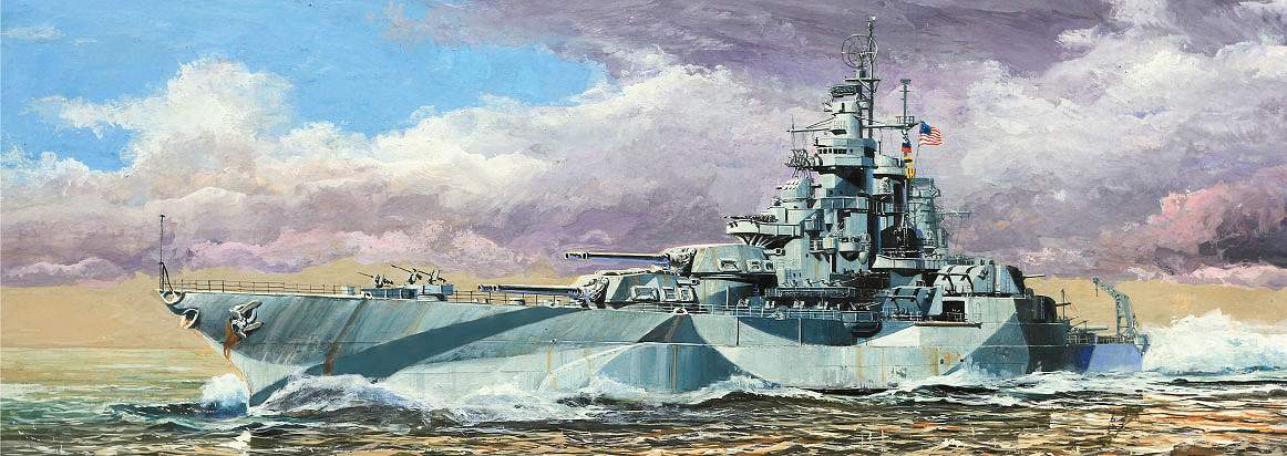1/700 米国海軍 戦艦 ウェスト･ヴァージニア 1945 - ウインドウを閉じる