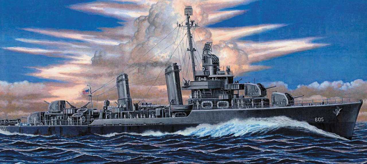1/700　アメリカ海軍 駆逐艦 DD-605 コールドウェル - ウインドウを閉じる