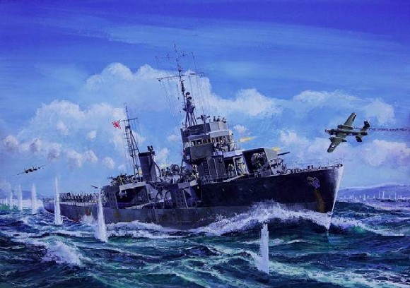 1/350　日本海軍 海防艦 鵜来（三式投射機装備型） - ウインドウを閉じる