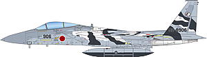 1/72 航空自衛隊 F-15Jイーグル アグレッサー 飛行教導隊 906号機 (単座型・ダークグレイ/白迷彩) - ウインドウを閉じる