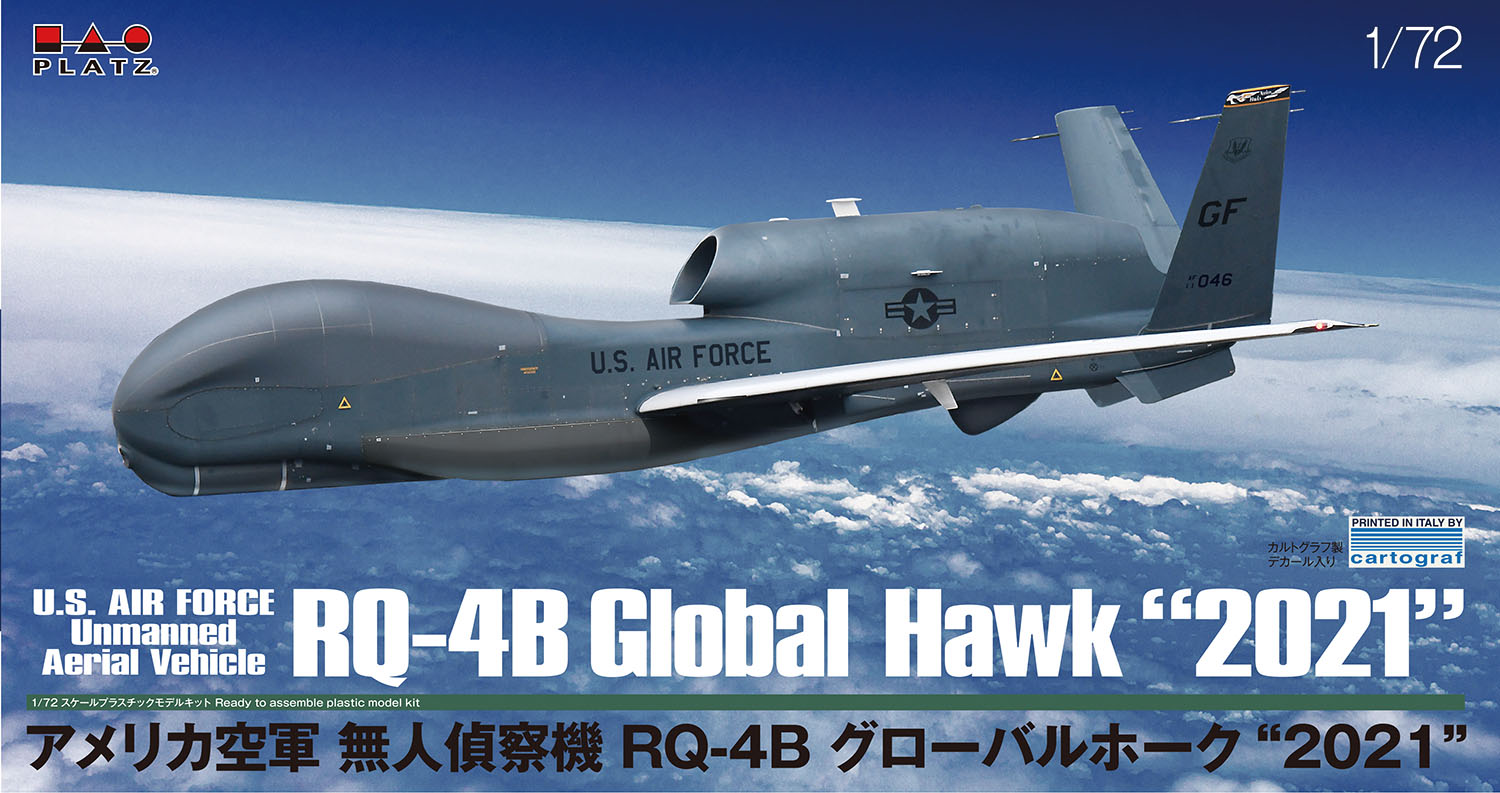 1/72 アメリカ空軍 無人偵察機 RQ-4B グローバルホーク "2021" 航空自衛隊 2021仕様デカール付き 特別版