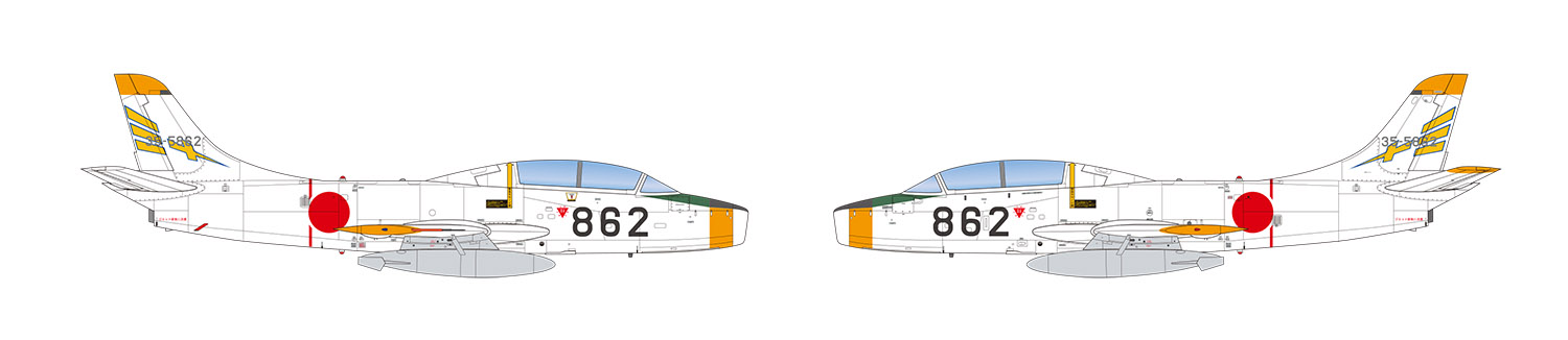 1/72 航空自衛隊 T-1B 初期塗装全面白