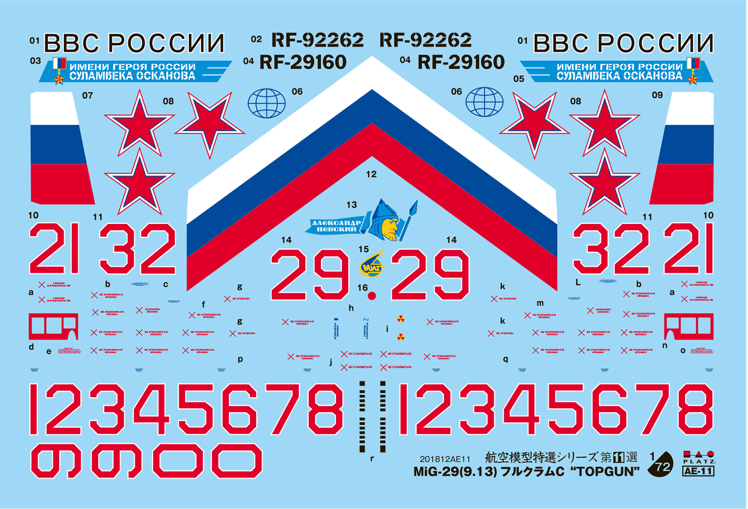 1/72 MiG-29(9.13)フルクラムＣ "トップガン"