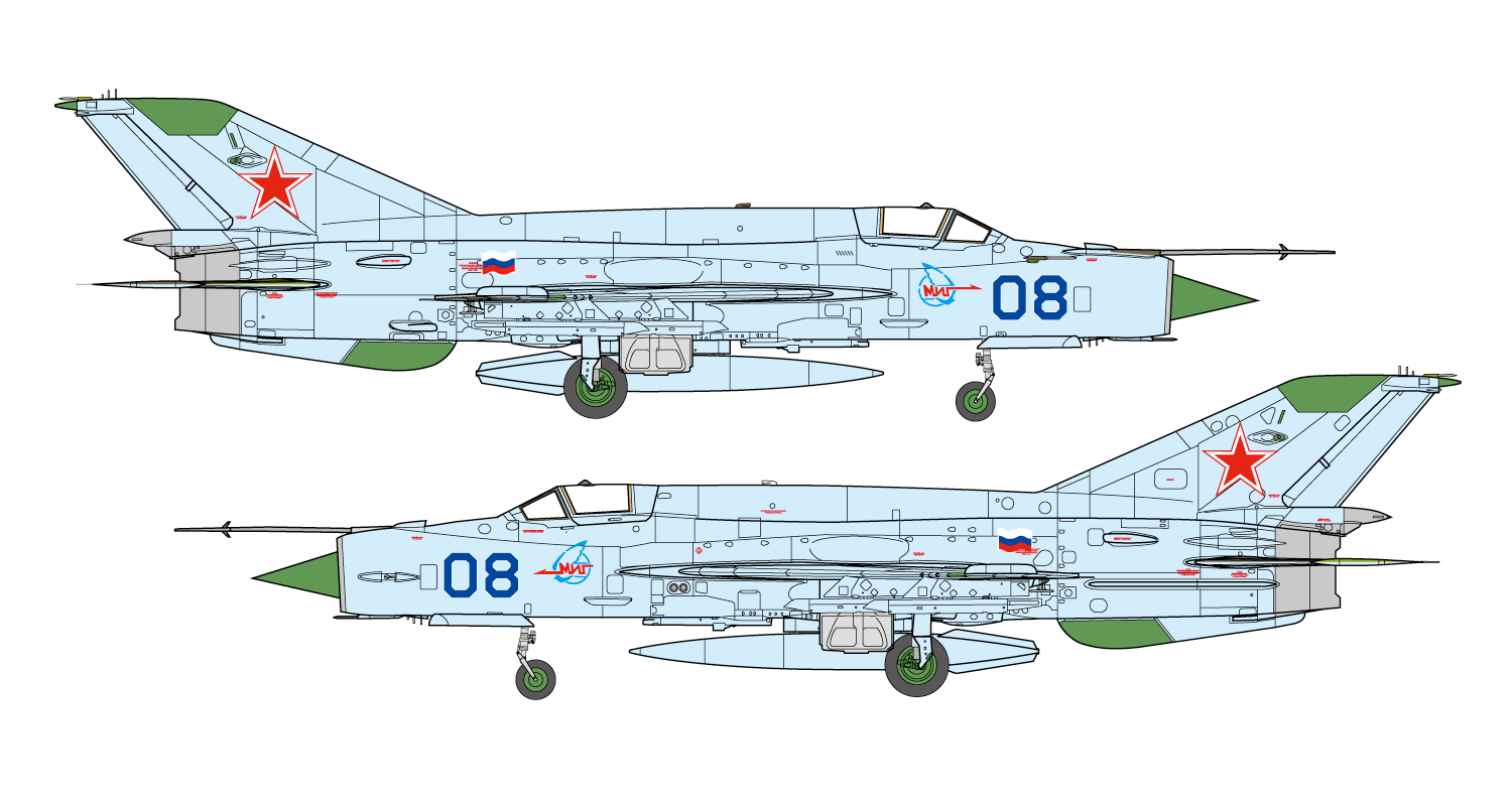 1/48 MiG-21 bis フィッシュベッド L ブルー 08 - ウインドウを閉じる