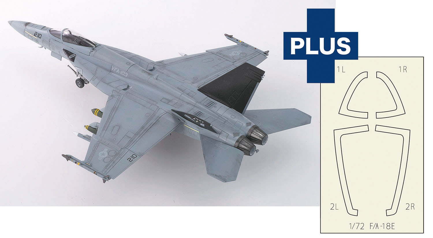 【予約する】　1/72 アメリカ海軍 艦上戦闘機 F/A-18E スーパーホーネット VFA-103 ジョリーロジャース マスキ