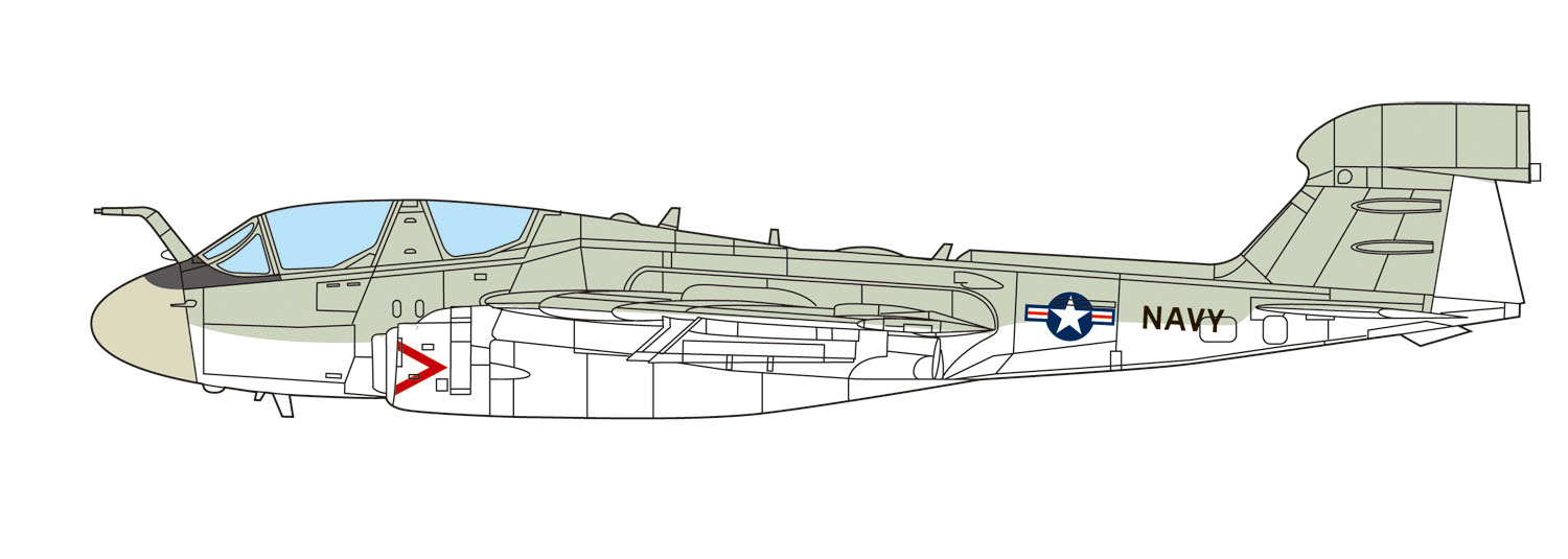 1/144 アメリカ海軍 電子戦機 EA-6B プラウラー - ウインドウを閉じる