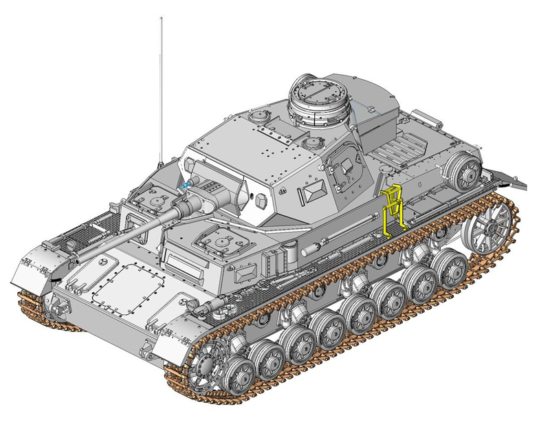 1/35 WW.II ドイツ軍 IV号戦車D型 5cmL/60砲搭載型 - ウインドウを閉じる