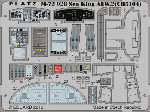 1/72 イギリス海軍 早期警戒ヘリ ウェストランドシーキング AEW.2 + ディテールアップエッチングパーツセット - ウインドウを閉じる