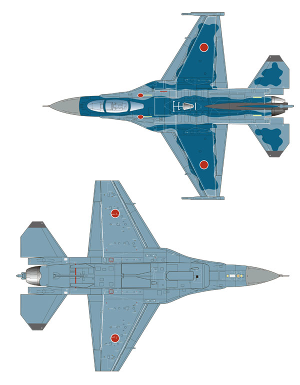 1/72 航空自衛隊F-2A 第6飛行隊創設50周年記念塗装機 デカール
