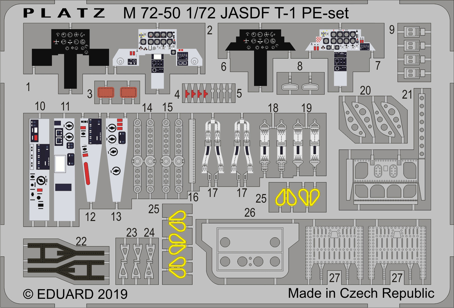 1/72 航空自衛隊 T-1ジェット練習機用エッチングパーツ