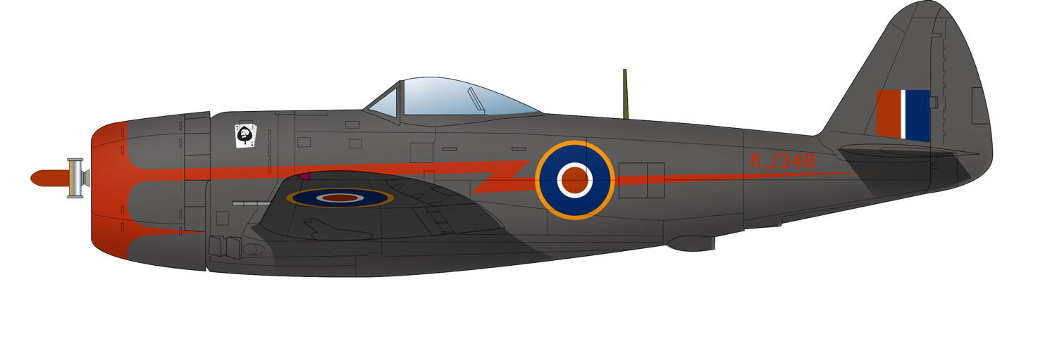 1/144 WW.II イギリス空軍戦闘機 サンダーボルト Mk.II "バブルトップ"（2機セット) - ウインドウを閉じる